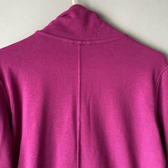 Puma sz L‎ fuchsia pink diagonal zip sweat coat - Picture 8 of 9